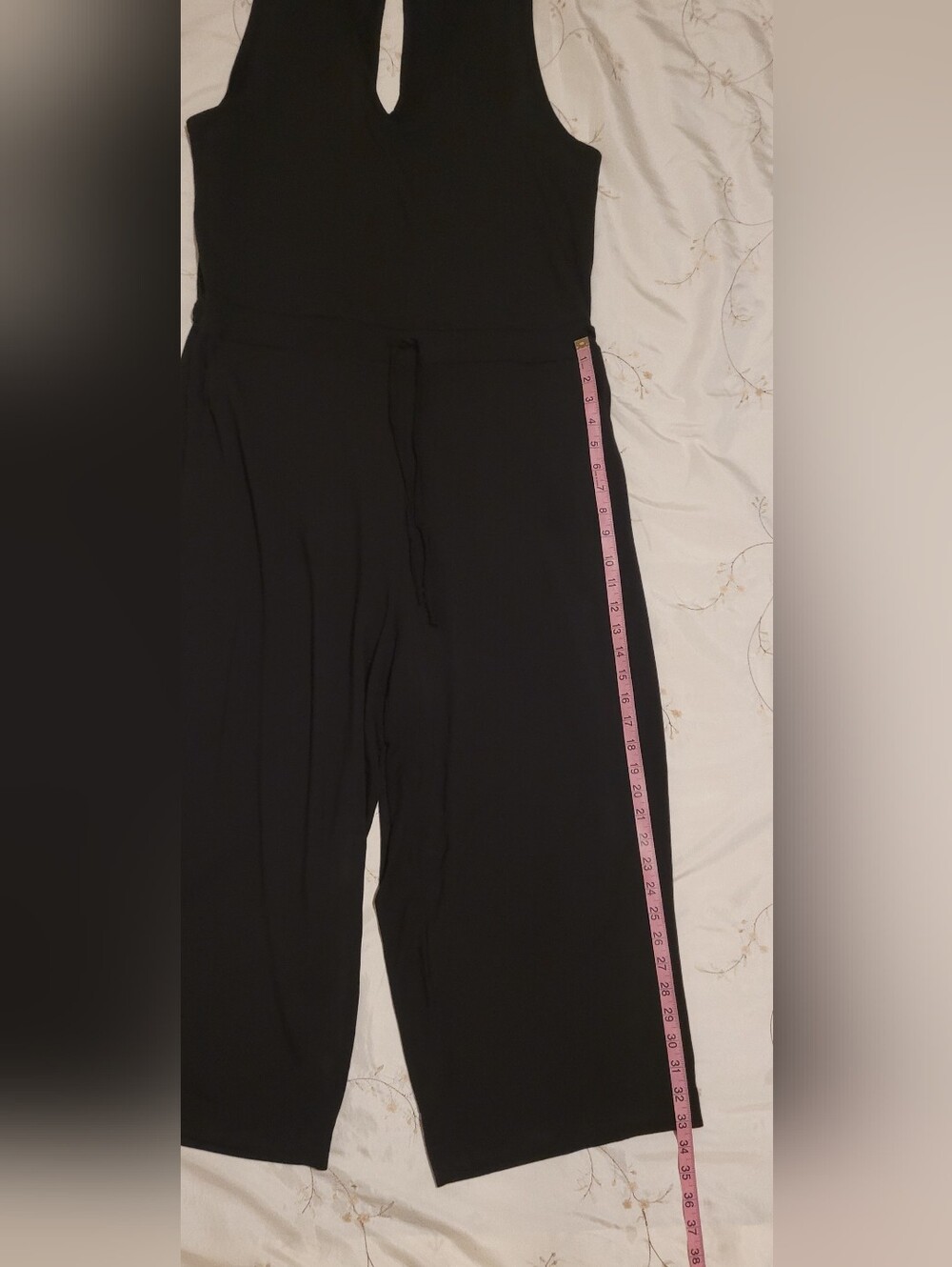 ​Quince French Terry Modal Sleeveless Jumpsuit Black EUC Size XL - Picture 14 of 16